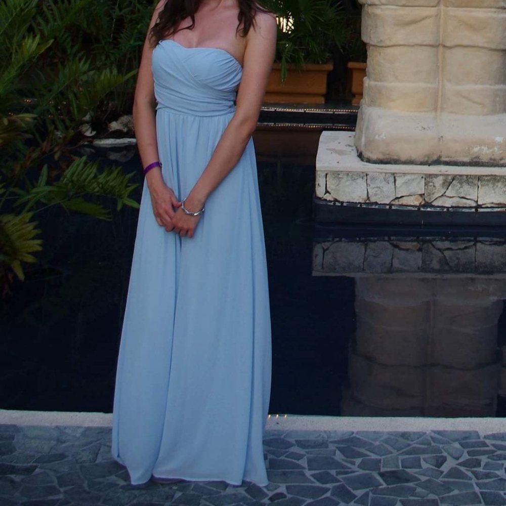 Baby blue formal maxi dress from Lulu's